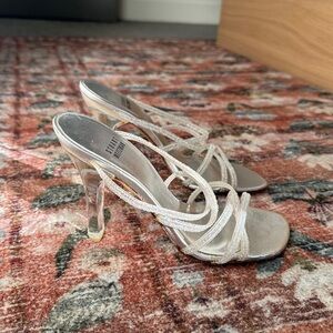 Vintage Stuart Weitzman Sparkly Heels & Clear Pump